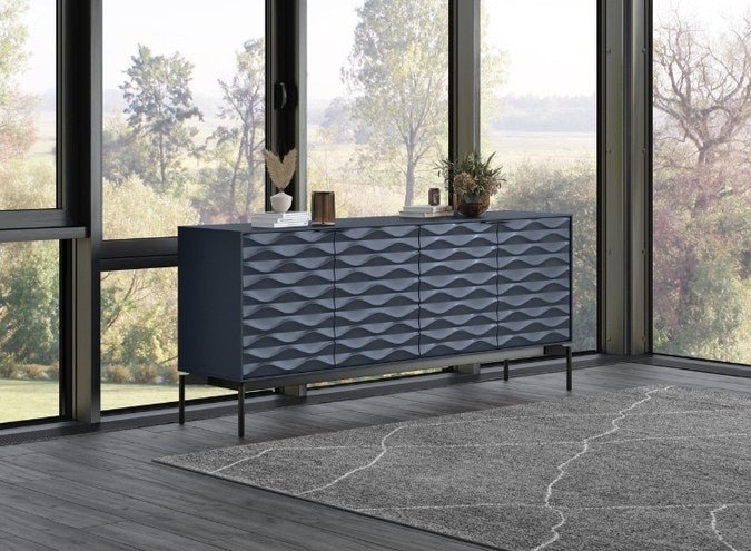 Ripple 7629 Credenza in home side view with decor