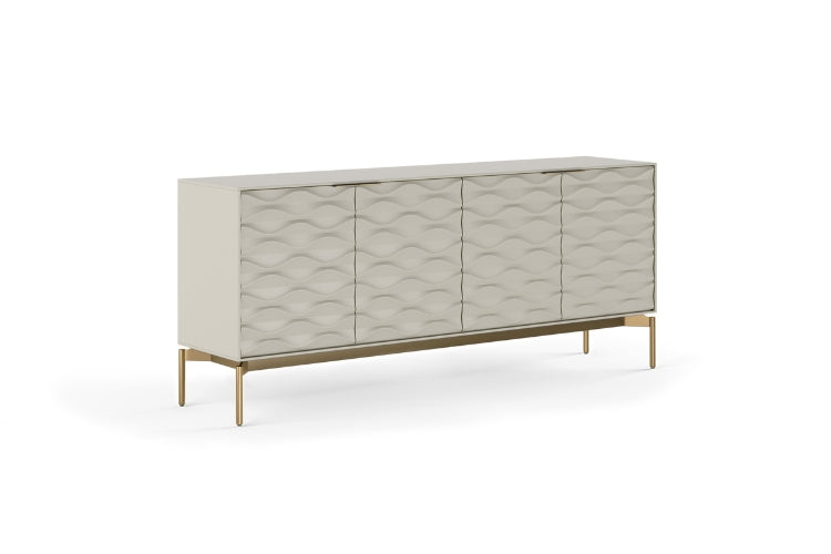 Ripple 7629 Credenza stone brass side view