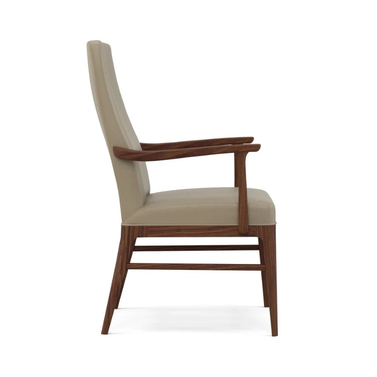 Walnut Grove Tall Upholstered Arm Chair