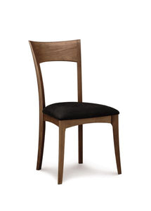 Ingrid Sidechair in Walnut with Wooden Seat