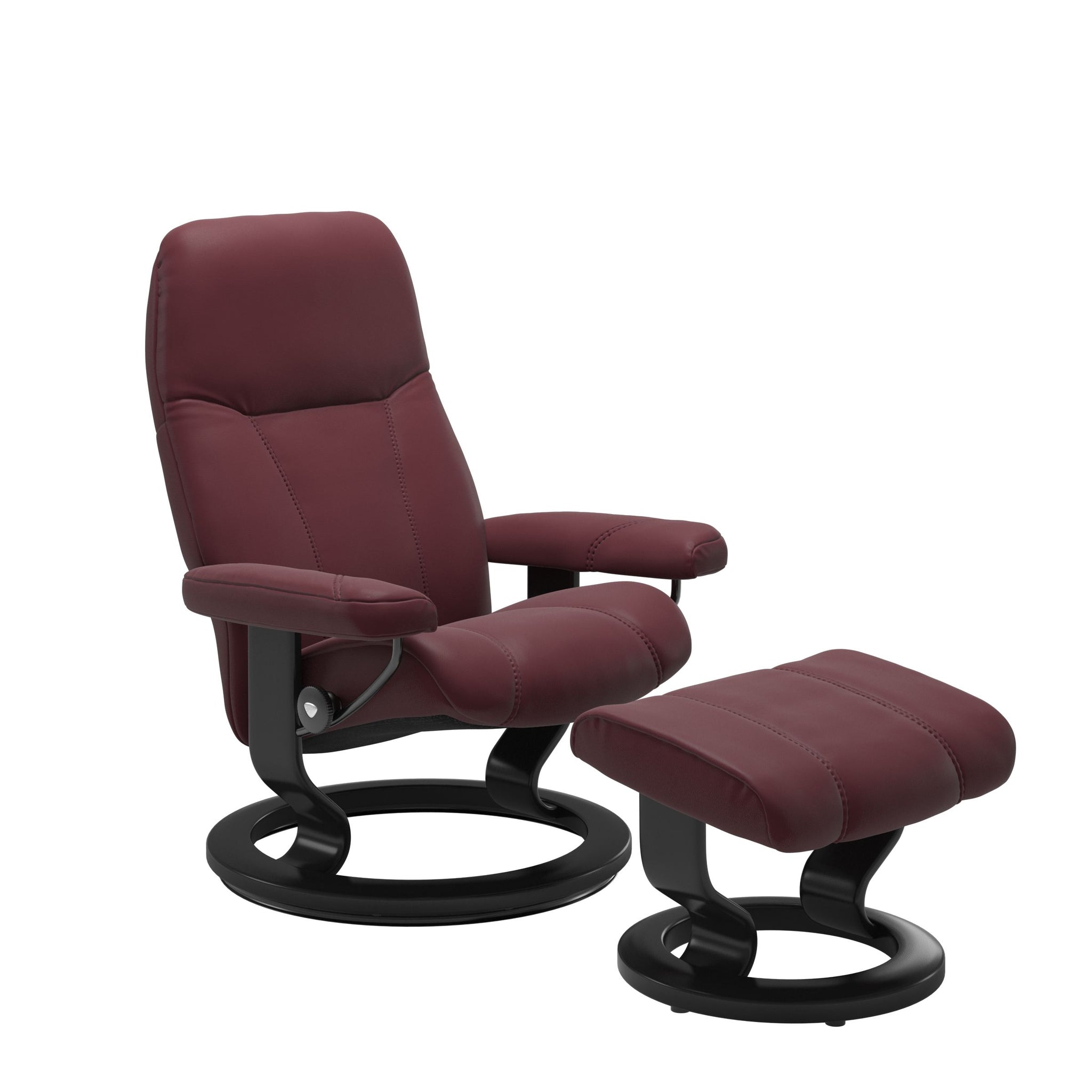 Stressless Consul Medium Recliner & Ottoman – SkandinaviaTexas